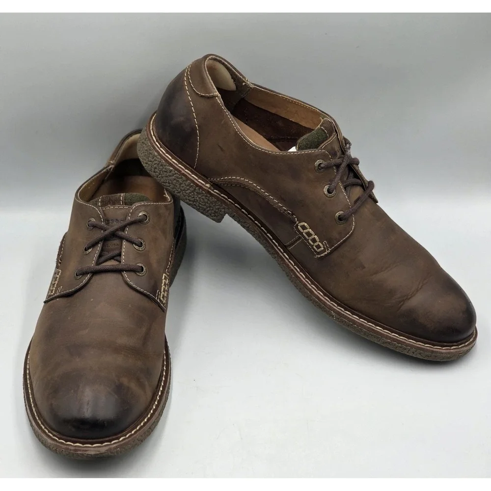 G.H. Bass Brewer Leather Shoes Mens 10.5M Brown Casual Loafers 4181